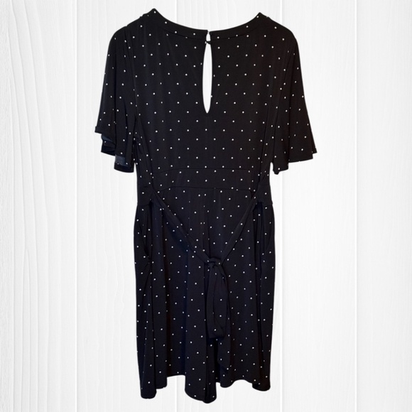 TORRID Studio Knit Flutter Sleeve Romper - Polka Dot - Picture 11 of 16